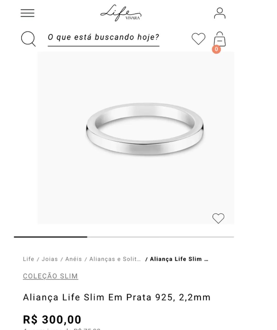 Conjunto Aliança Vivara Life | Aro 14 - Foto 4