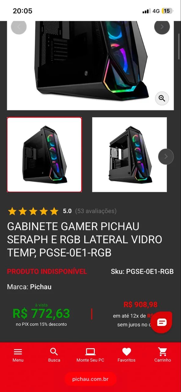 Gabinete Gamer Pichau Seraph - Foto 5