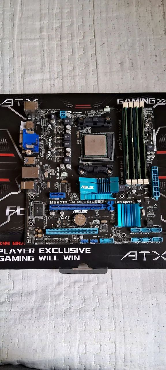 Kit upgrade com Placa-mãe processador e memória ram ddr3