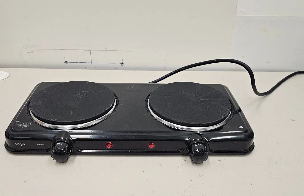 Fogão de mesa elétrico 2 bocas 220v