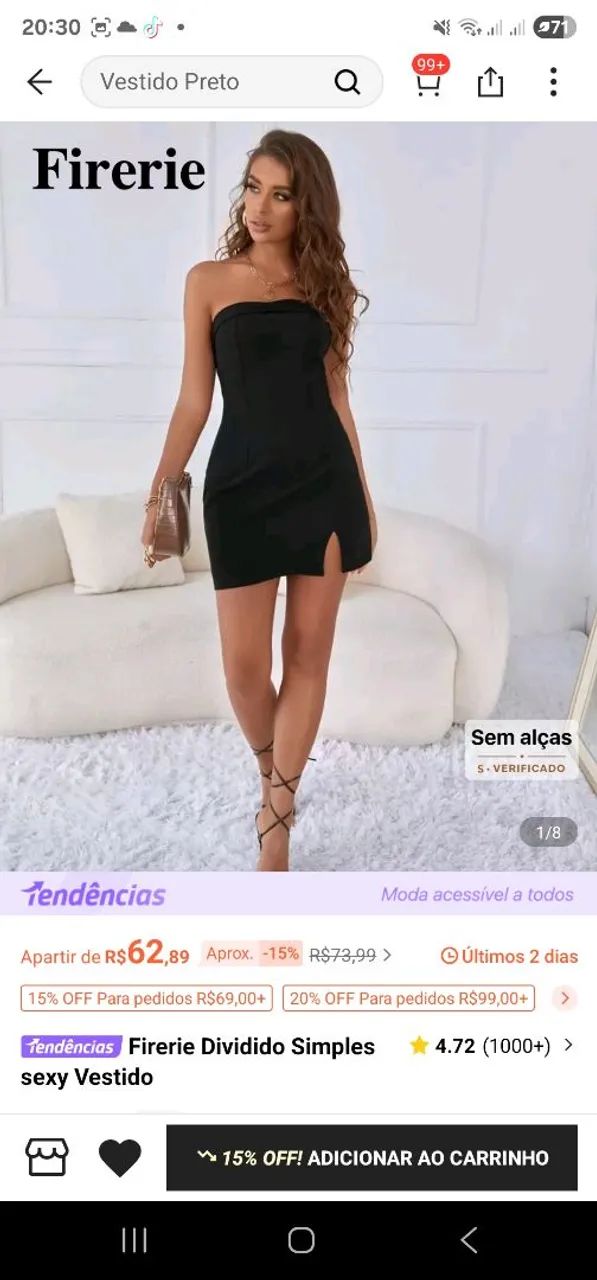 Vestido shein