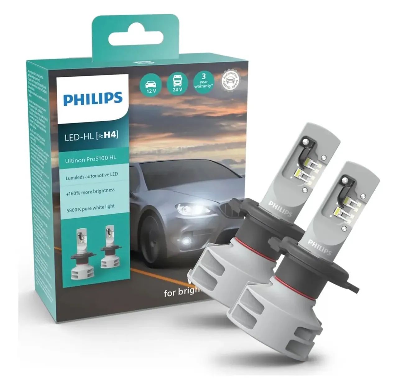 Lâmpada LED H4 original PHILIPS  - Foto 2