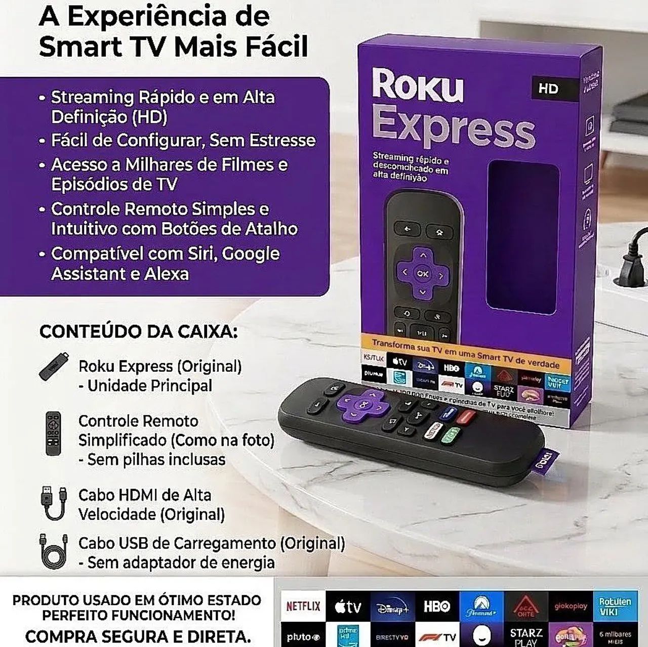 TRANSFORME SUA TV COM O ROKU EXPRESS 