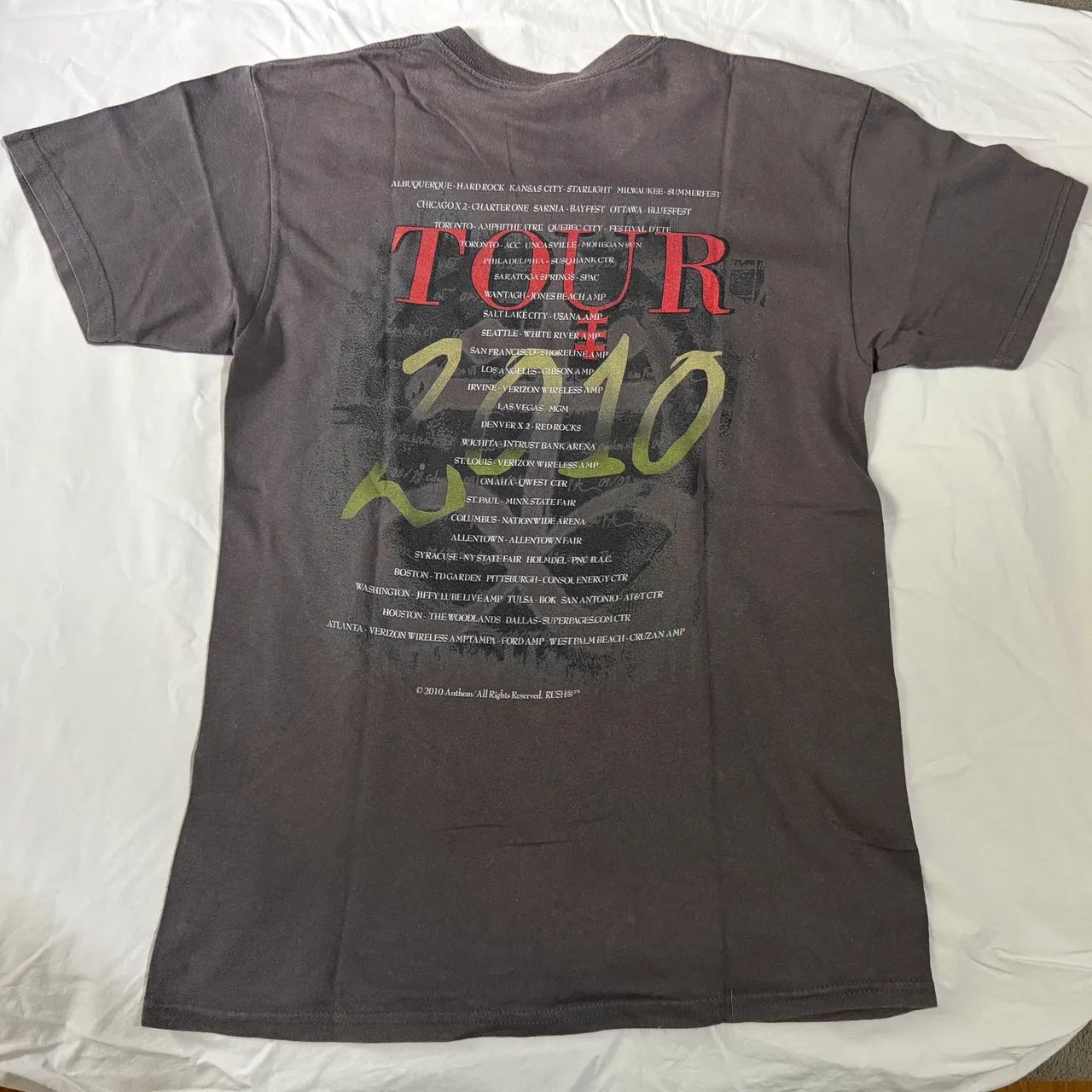 Camiseta Rush - Time Machine Tour 2010 importada, usada - Foto 2