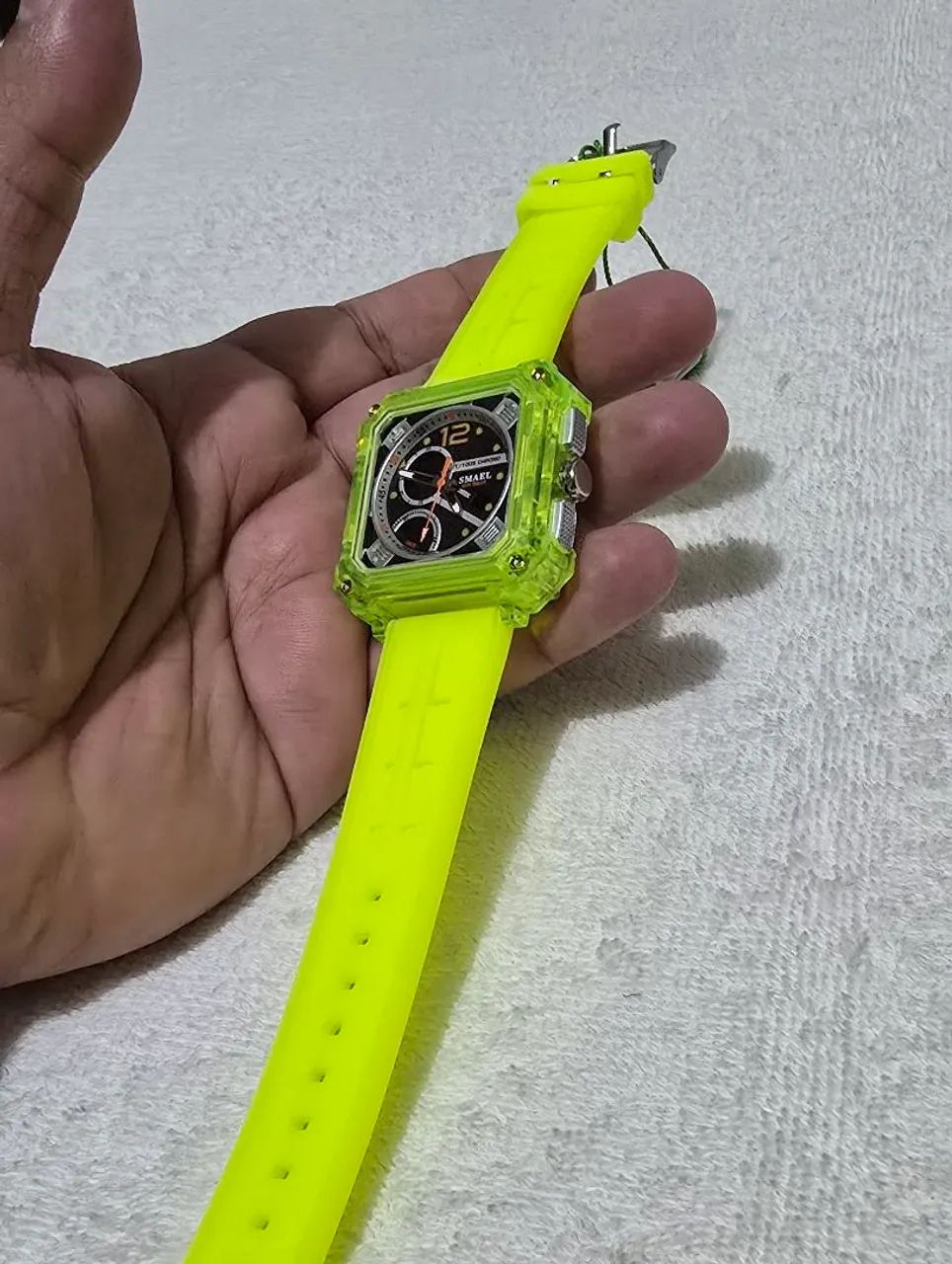 Relógio da SMAEL verde fluorescente original  - Foto 3