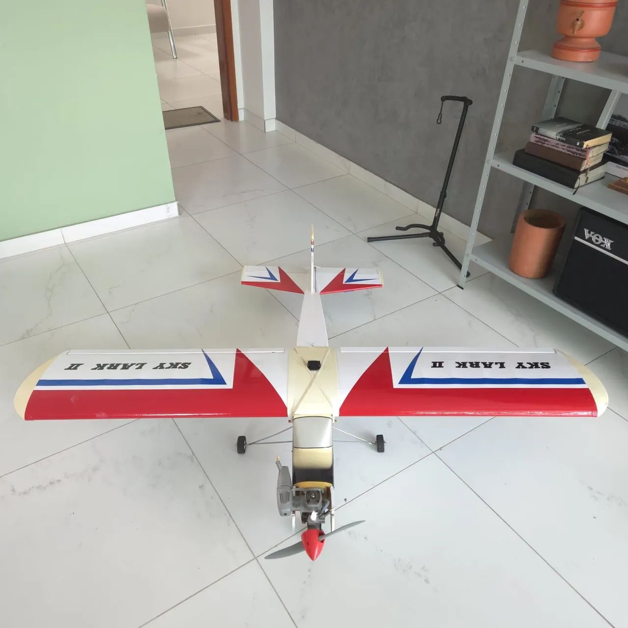 Aeromodelo Sky Lark II em madeira balsa pronto pra voar ?  - Foto 2