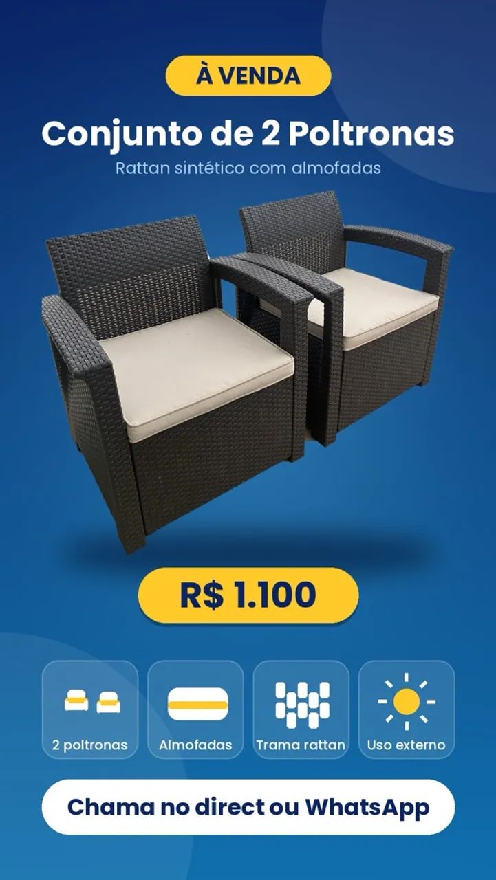 Poltrona e Sofá Rattan 