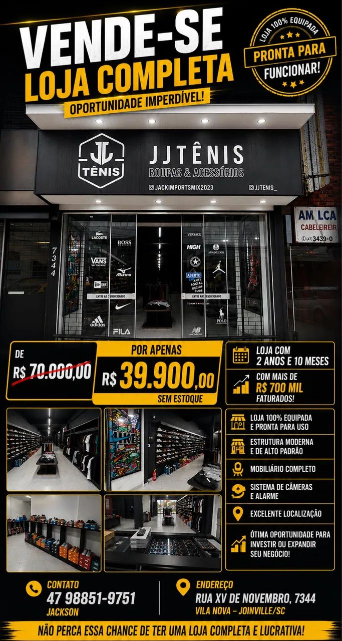 Vendo ponto Loja de Calçados 