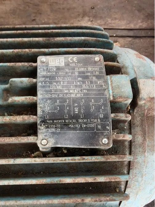 Motor 7,5 cv Weg - Foto 3