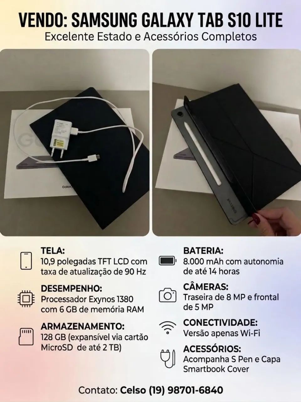Tablet Samsung S10 nvo