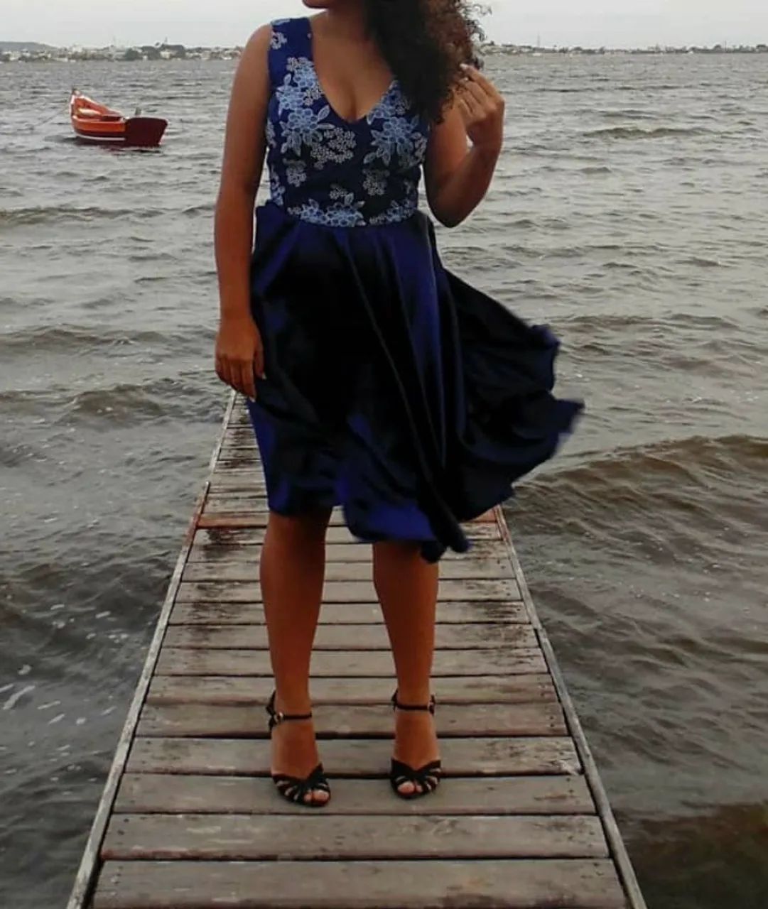 Vestido midi festa