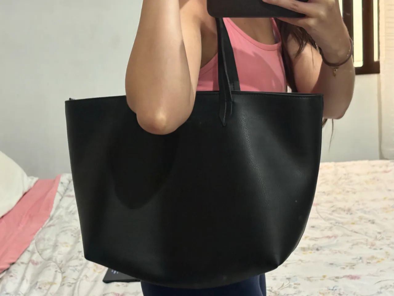 Bolsa tote anacapri preta - Foto 5