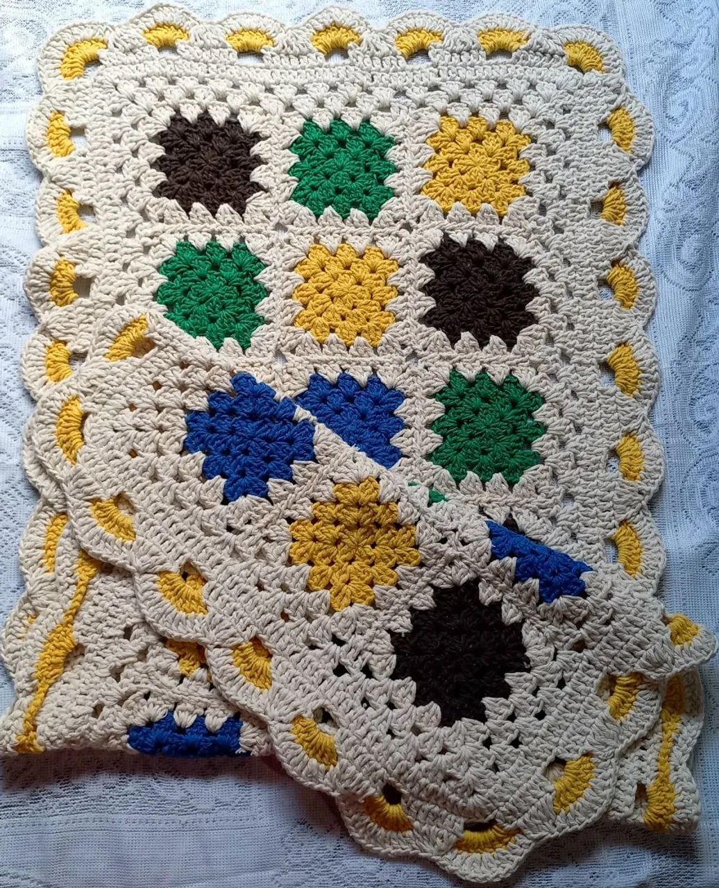 Papetes de crochê com linha barbante 