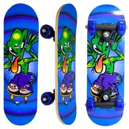 skate semi profissional infantil 30 kg jr unisex estampado tk-ab8888 - Foto 3
