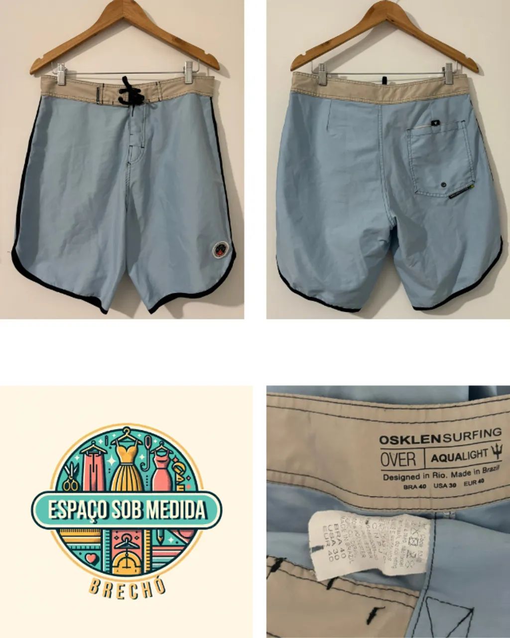 Bermuda Boardshort Osklen azul