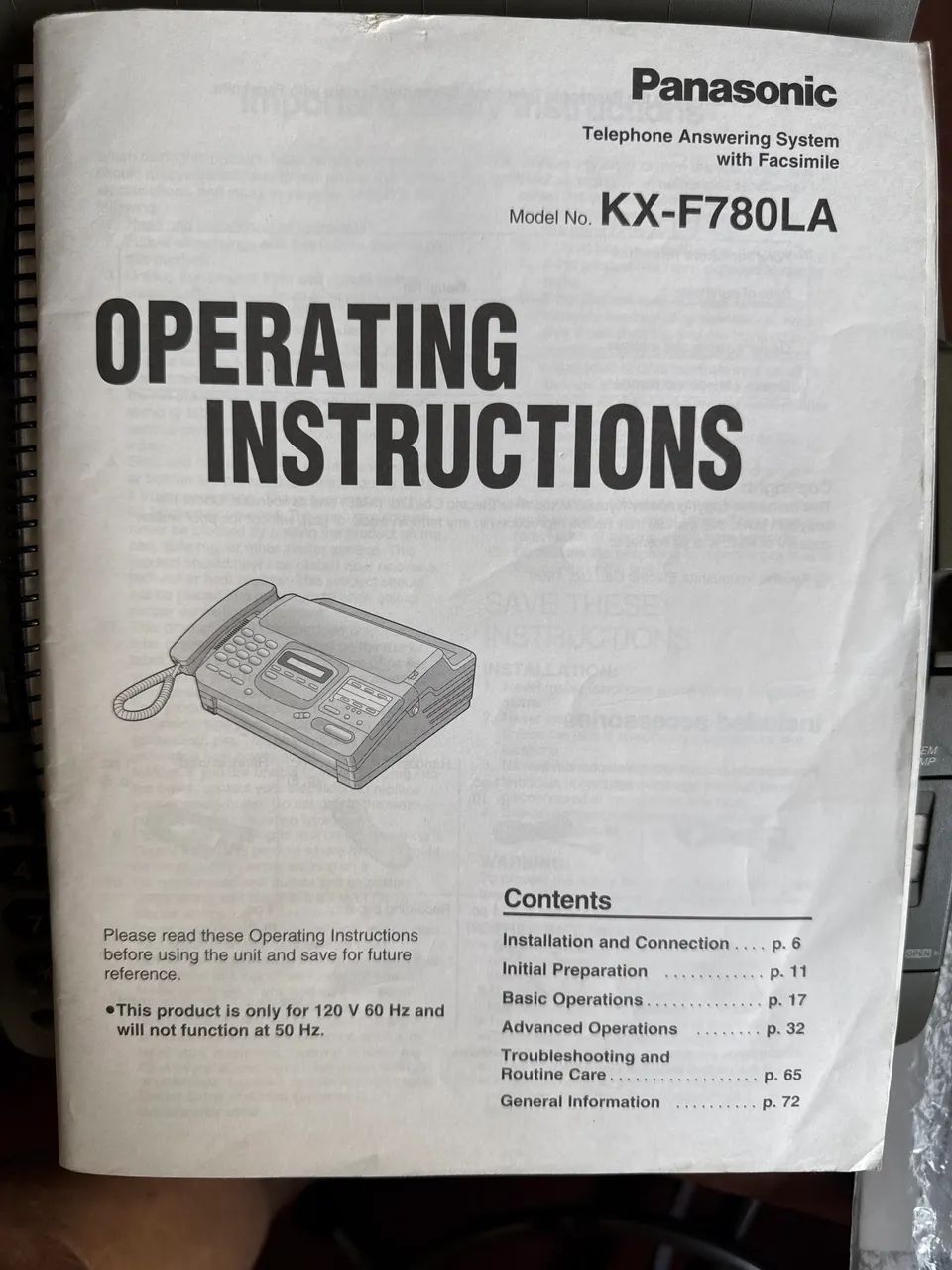Aparelho fax Panasonic com manual e 4 bobinas - Foto 4