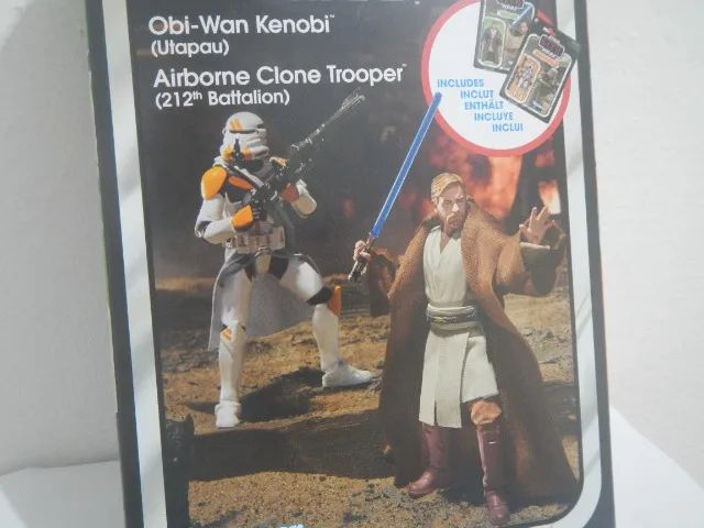 Pack Star Wars Vintage Obi-wan Kenobi Airborne Clone Trooper - Foto 2
