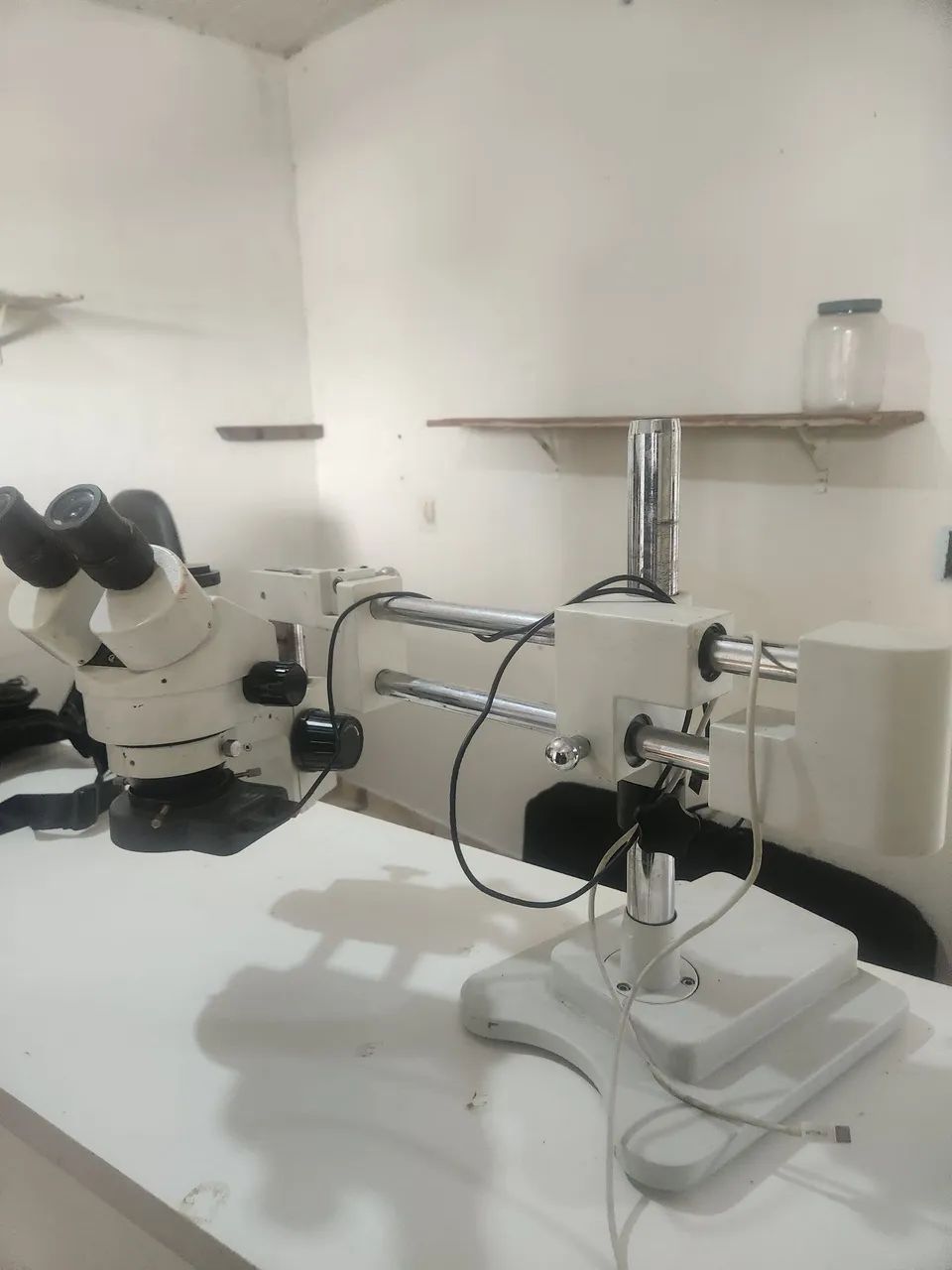 Microscópio trinocular profissional  - Foto 4