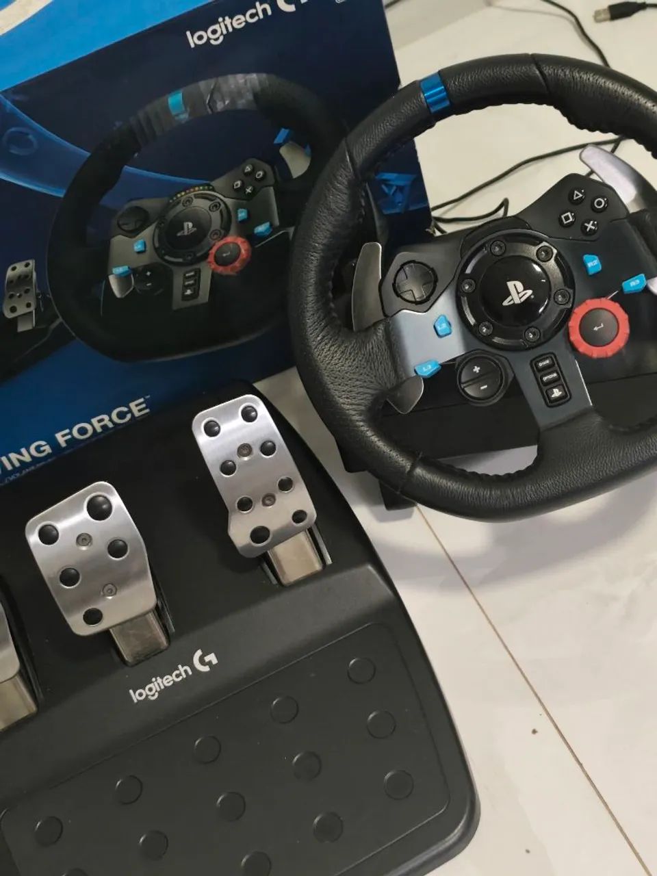 Logitech g29 modificado pedal e câmbio Aceito troca + volta  - Foto 3