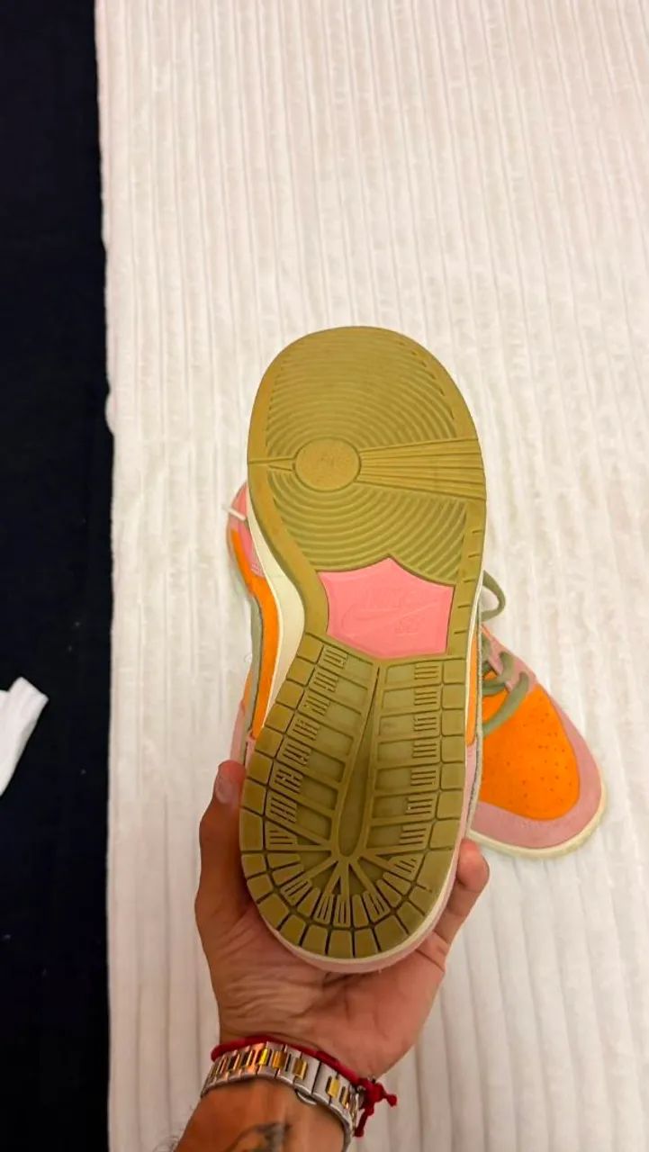 Tênis Nike Dunk laranja  - Foto 2