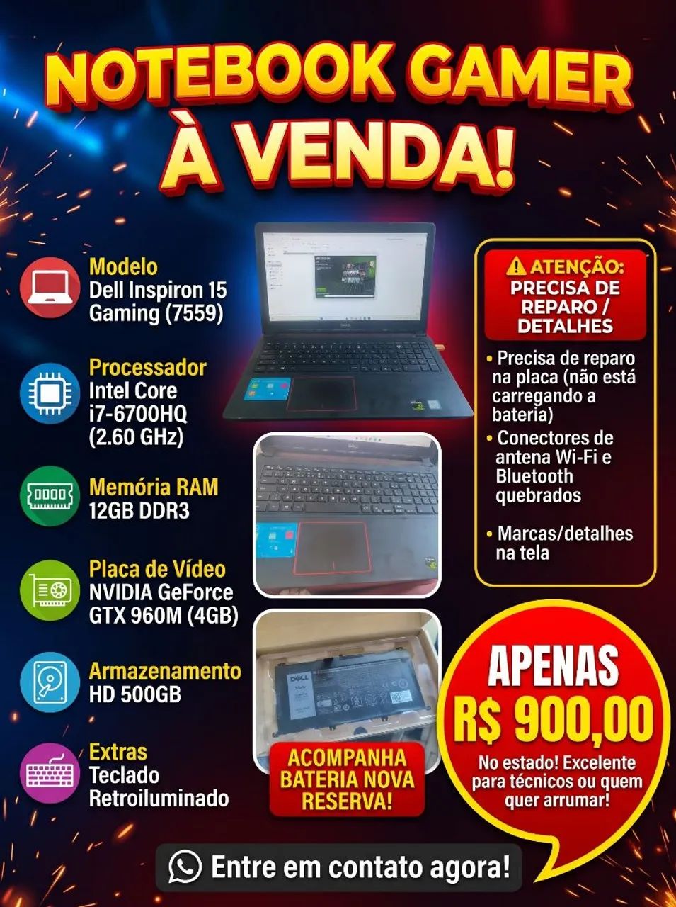 Notebook Gamer (LEIA O ANÚNCIO)