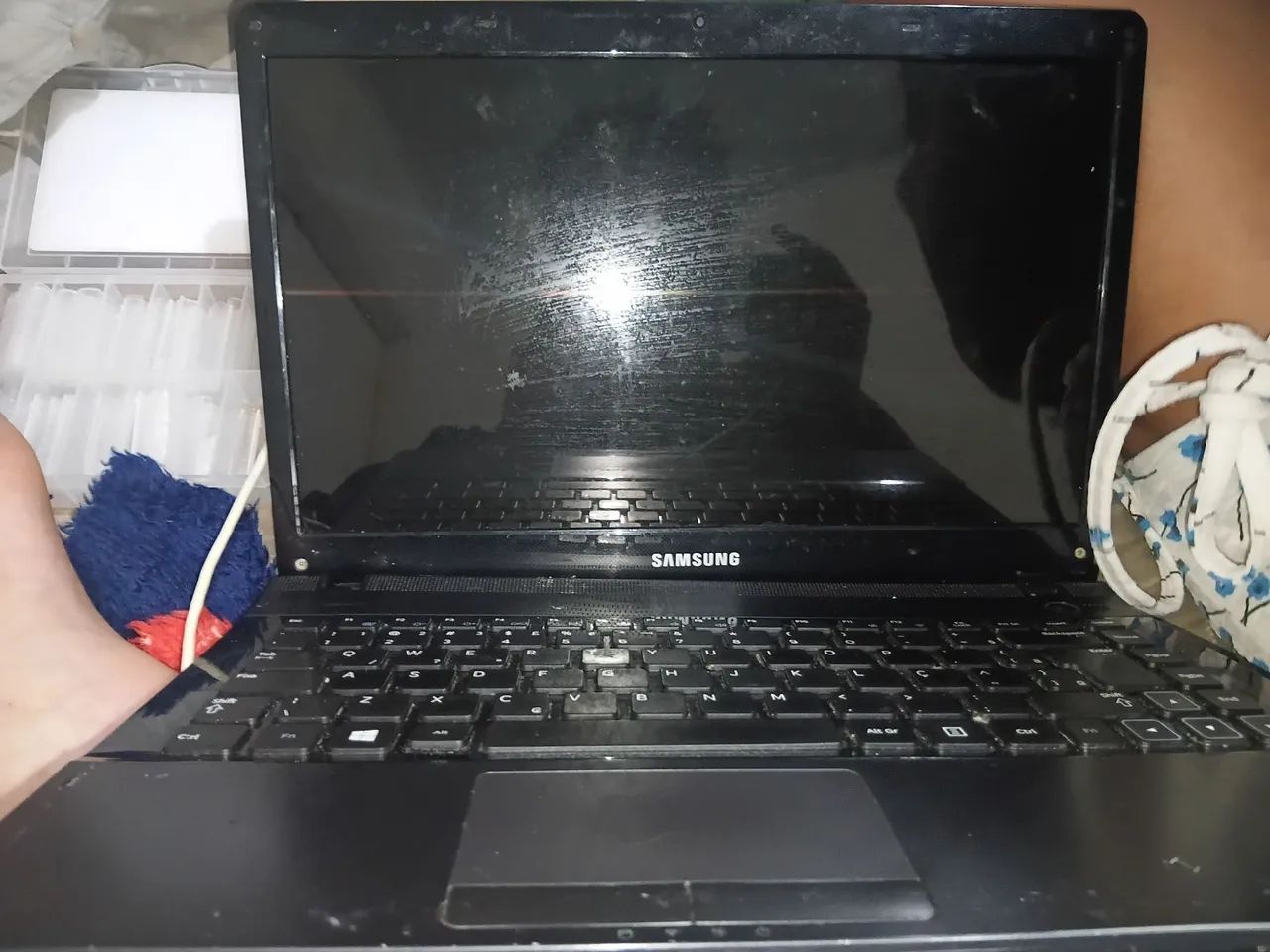 vendo ou troco, em televisão notebook Samsung