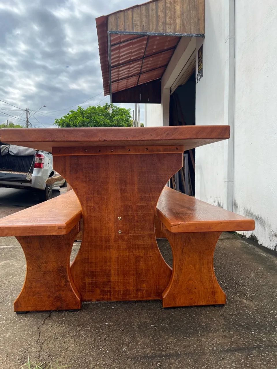 Mesa madeira maciça prancha única  - Foto 3