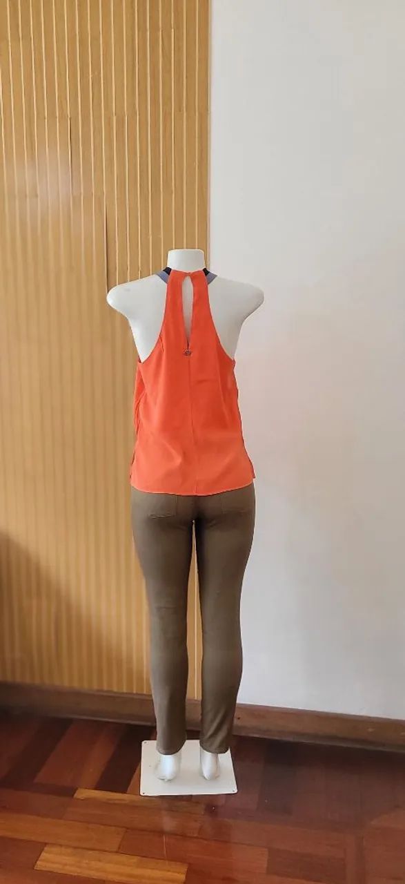 Blusinha morena rosa laranja tam P  - Foto 2