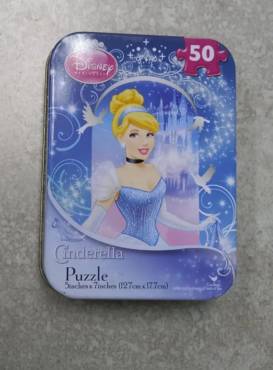Jogo Paciência + Quebra Cabeça Cinderella - Foto 4