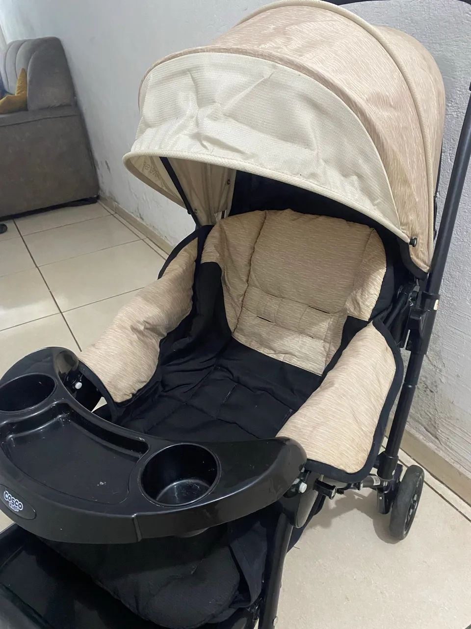 Kit carrinho e bebê conforto Cosco  - Foto 4