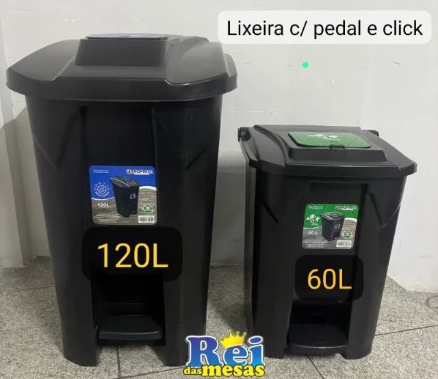 LIXEIRAS DE PEDAL E CLICK