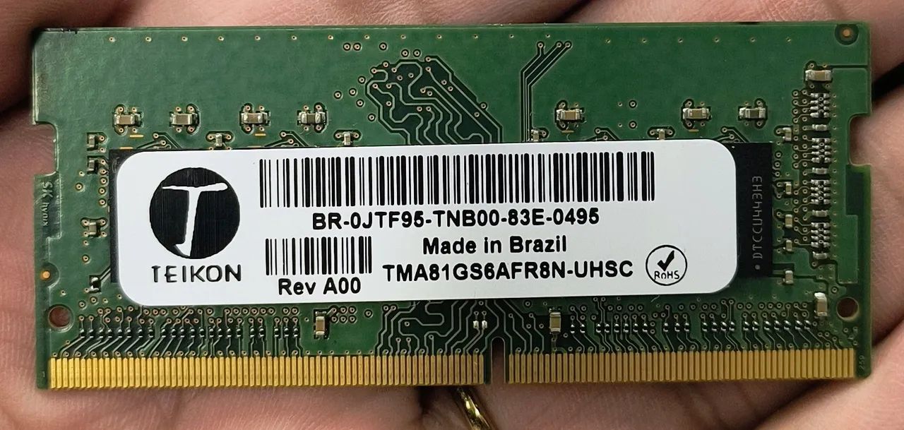 Memória RAM Notebook 8GB DDR4 2400MHz Teikon