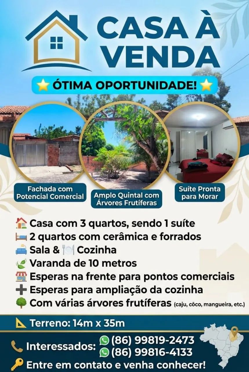 Vendo casa na pedra mole 