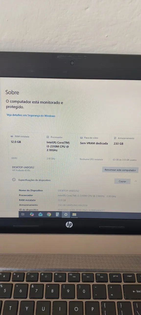 Notebook hp Probook 4530s - Foto 4