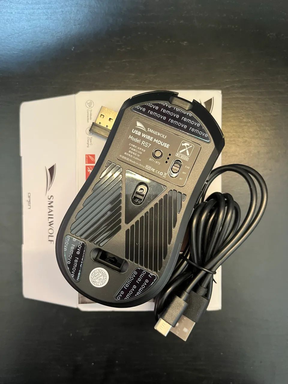 Mouse gamer sem fio smailwolf rs7 - Foto 3