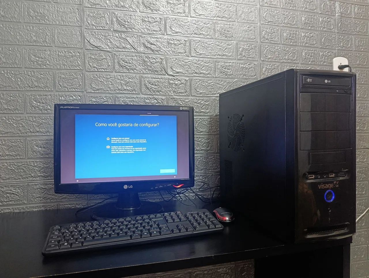 PC Completo + Monitor LG | Pronto para Usar | Teclado e Mouse