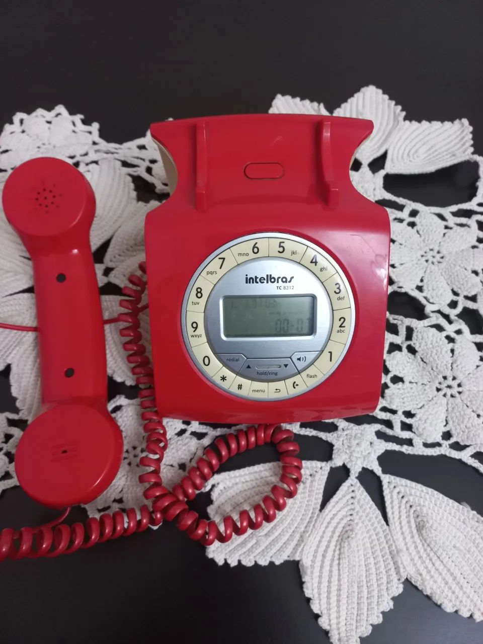 ANTIGO TELEFONE INTERBRAS VERMELHO FUNCIONANDO - Foto 4