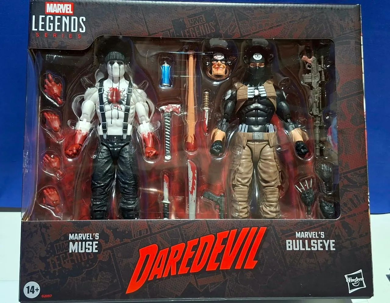 Marvel legends Bullseye e Muse-pack mercenário
