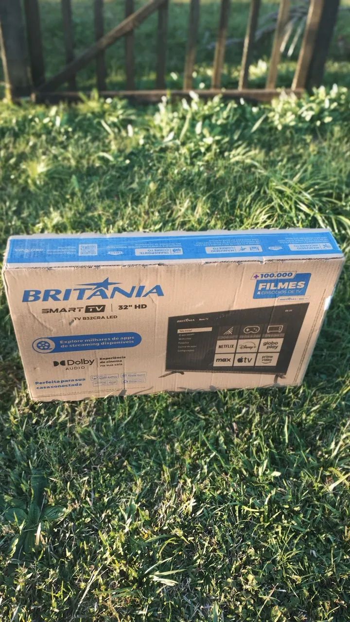 Smart TV Britânia 32 polegadas - Nova LACRADA  - Foto 3