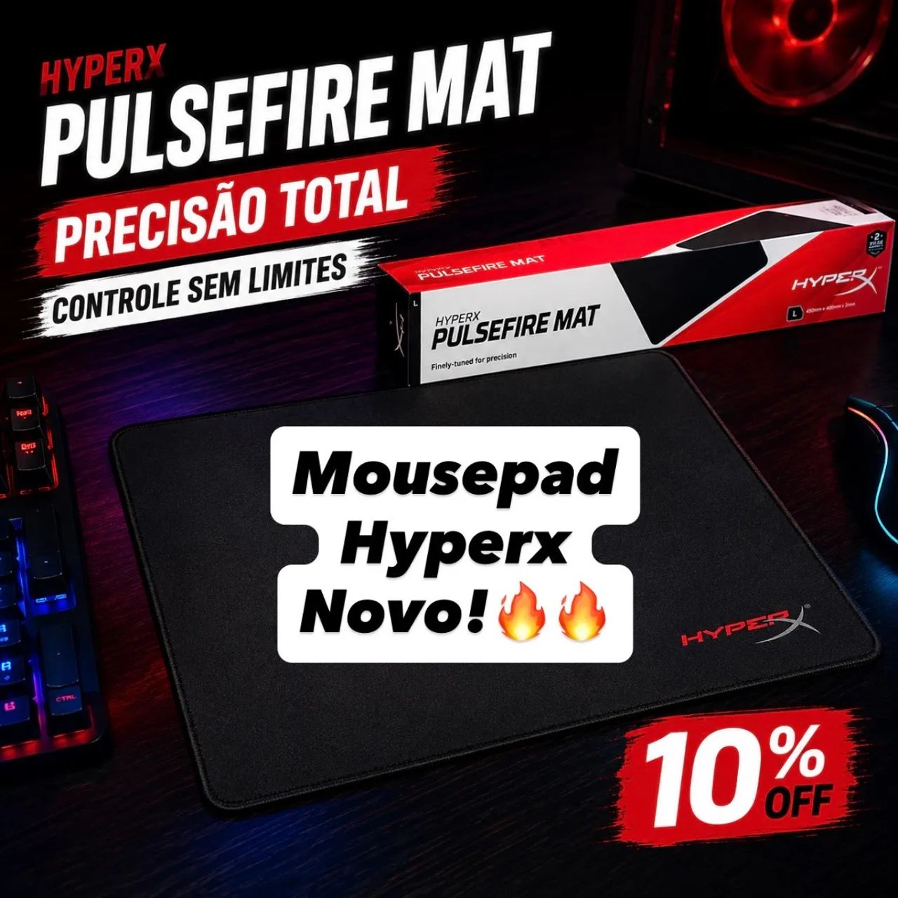 MousePad Hyperx(Envio OlxPay) - Foto 3