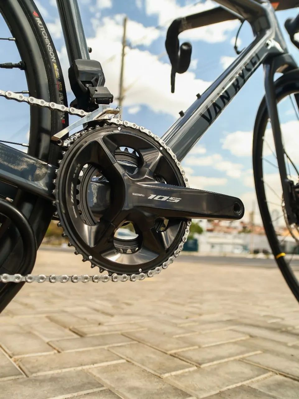 Bicicleta Van Rysel wheeltop eletrônico 12v tamanho 52 - Foto 3