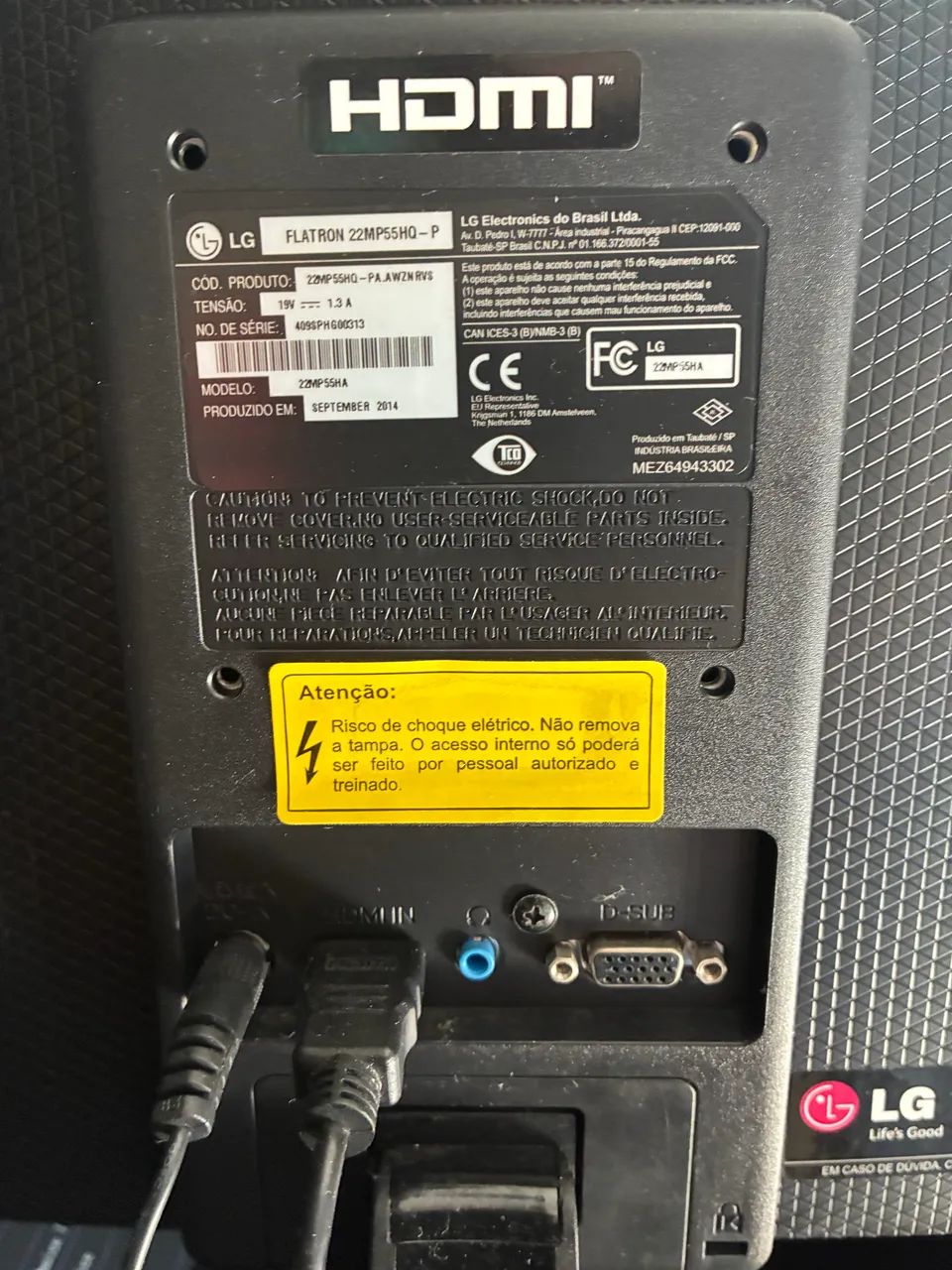 Monitor LG Flatron 22MP55 21,5? IPS Full HD HDMI/VGA - Foto 2