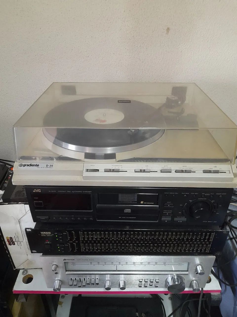 TOCA DISCO GRADIENTE D 35 IMPECAVEL FUNCIONA TUDO