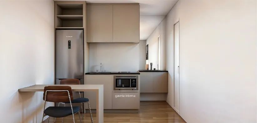 Studio para venda em Higienópolis com 1 quarto, 27m² - Foto 3