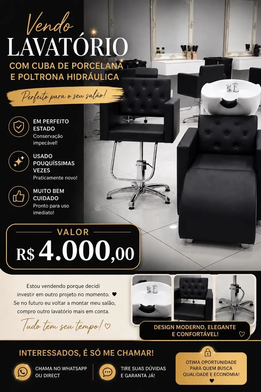 Móveis para salão de beleza