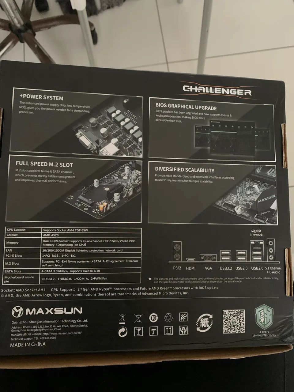 Placa mãe nunca usada 