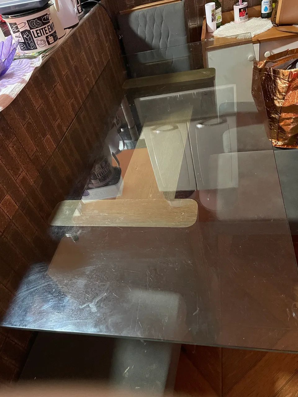 Mesa grande de vidro  - Foto 4