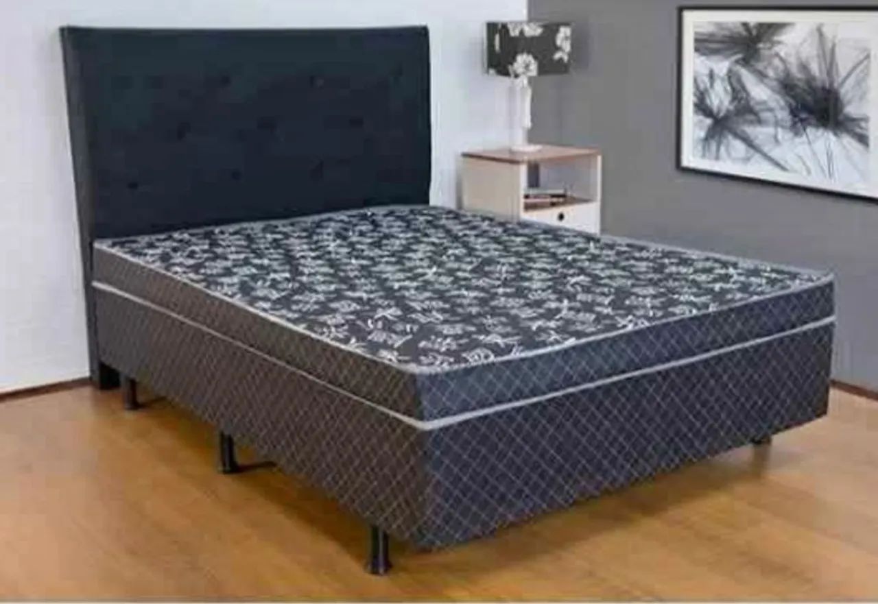 Cama box casal com cabeceira - Foto 2