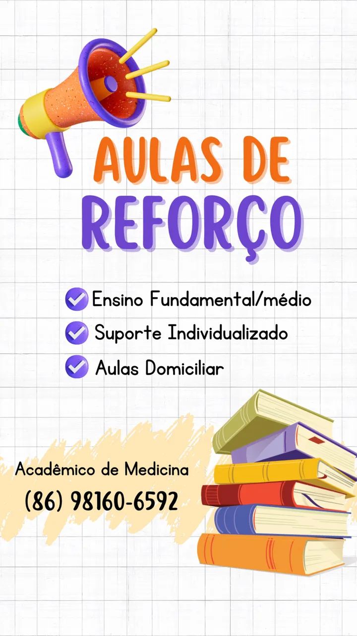 Aulas de Reforço Escolar 