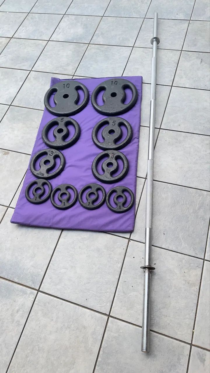 VENDO KIT DE MUSCULAÇÃO- ÓTIMO ESTADO